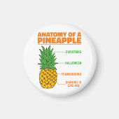 Anatomie van een ananas houdt van Feestdagen Famil Magneet (Voorkant)