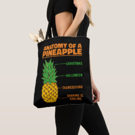 Anatomie van een ananas houdt van Feestdagen Famil Tote Bag
