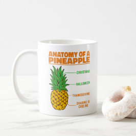 Anatomie Van Een Ananasliefhebbers Vakantie Famili Koffiemok