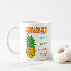 Anatomie Van Een Ananasliefhebbers Vakantie Famili Koffiemok