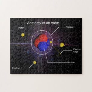 Anatomie van een Atom Puzzle Legpuzzel