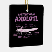 anatomie van een axolotl axolotls biologie science keramisch ornament (Rechts)