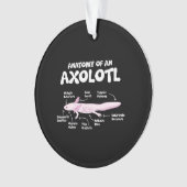 anatomie van een axolotl axolotls biologie science ornament (voorkant)