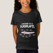 anatomie van een axolotl axolotls biologie science t-shirt (Voorkant)