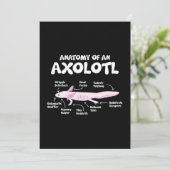 anatomie van een axolotl axolotls biologie wetensc feestdagenkaart (Staand voorkant)