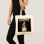 Anatomie van een Basset Hound Funny Cute Dog Basse Tote Bag (Voorkant (product))