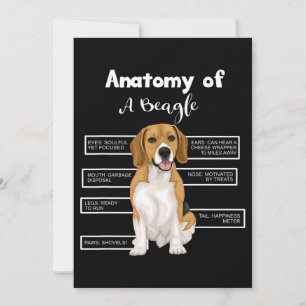 Anatomie van een beagle Funny Dog Lovers Gifts Aankondiging