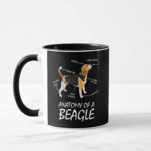 Anatomie van een beagle Hondenliefhebber Mok