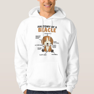 Anatomie van een beagle-koehandel hoodie