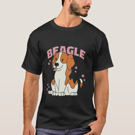 Anatomie van een Beagle - Leuke hondenillustratie T-shirt (Voorkant)