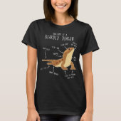 Anatomie van een Bebaarde Draak T-shirt (Voorkant)