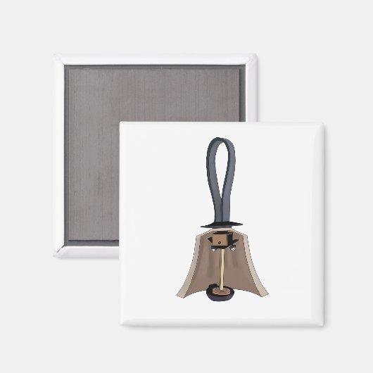 Anatomie van een bel magneet (Voorkant / Achterkant)