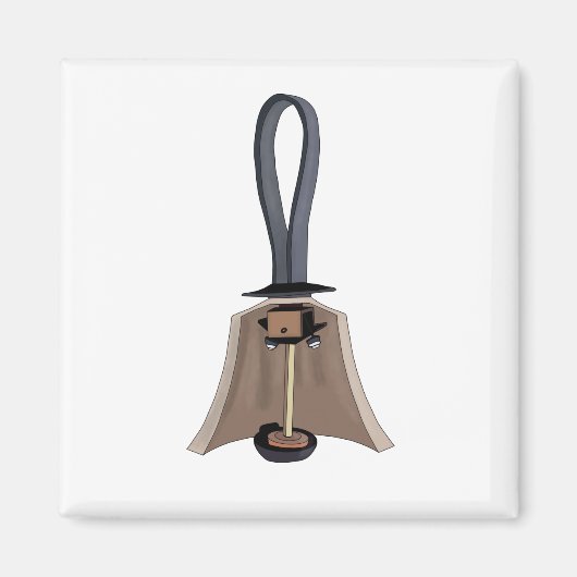 Anatomie van een bel magneet (Voorkant)