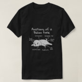 Anatomie van een bichon Frise Funny Dog Gift T-shirt (Design voorkant)