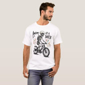 Anatomie van een Biker, grappig en humor ontwerp T-shirt (Voorkant volledig)