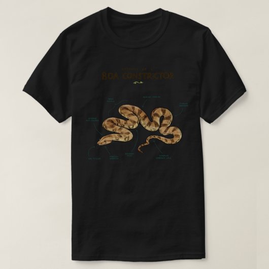 Anatomie van een boa constrictor t-shirt (Design voorkant)