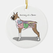 Anatomie van een Boxer Dog-cadeaus Keramisch Ornament (Voorkant)