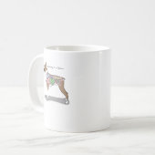 Anatomie van een Boxer Dog-cadeaus Koffiemok (Voorkant links)