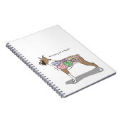 Anatomie van een Boxer Dog-cadeaus Notitieboek (Rechterzijde)