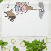 Anatomie van een Boxer Dog-cadeaus Theedoek (Gevouwen)