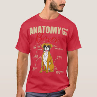 Anatomie van een Boxer Funny Boxer Dog T-shirt