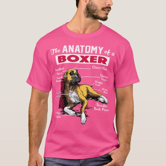 Anatomie van een Boxer hondenshirt - Grappig shirt (Voorkant)
