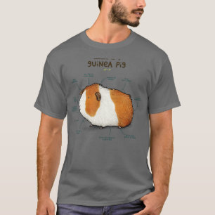 Anatomie van een cavia t-shirt