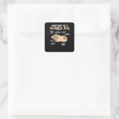 Anatomie van een cavia vierkante sticker (Tas)