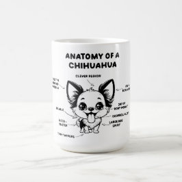 Anatomie van een Chihuahua Funny Dog Jumbo Mok