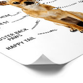 anatomie van een chihuahua - man van de liefhebber poster (Hoek)