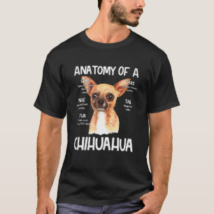 Anatomie van een Chihuahua voor Hondenliefhebbers T-shirt