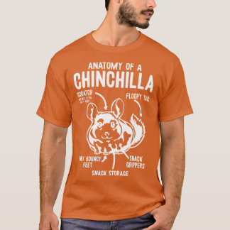 Anatomie van een Chinchilla Chinchilla T-shirt