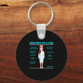 Anatomie van een CNA - grappige schattige anatomie Sleutelhanger (Voorkant)