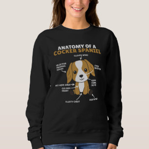 Anatomie van een Cocker Spaniel Cute Dogs Puppy Trui