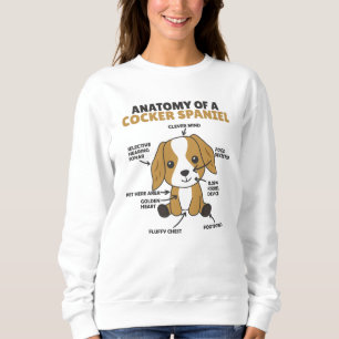 Anatomie van een Cocker Spaniel Cute Dogs Puppy Trui