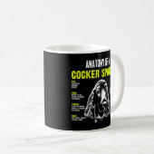 Anatomie van een Cocker Spaniel-functie van een de Koffiemok (Voorkant rechts)