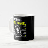 Anatomie van een Cocker Spaniel-functie van een de Koffiemok (Voorkant links)