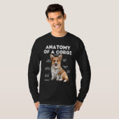 Anatomie van een Corgi Corgi Dog T-shirt (Voorkant volledig)