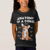 Anatomie van een Corgi T-shirt (Voorkant)