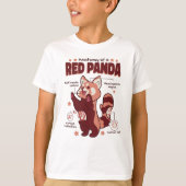 Anatomie van een Dierenvriend van de Rode Panda T-shirt (Voorkant)