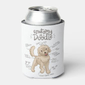 Anatomie van een Doodle Dog Blikjeskoeler (Blikje Voorkant)