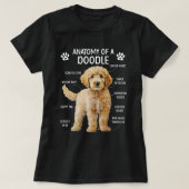 Anatomie van een doodle hond doodle eigenaar Golde T-shirt (Design voorkant)