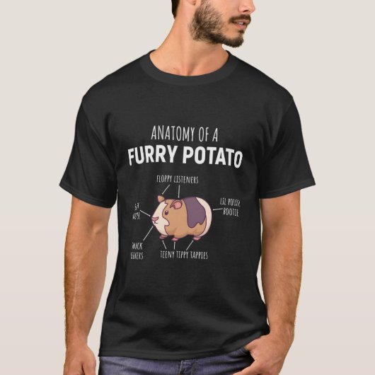 Anatomie van een drijfmest van de aardappel t-shirt (Voorkant)