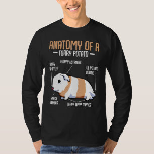 Anatomie van een drijfmest van het aardappelpakijs t-shirt
