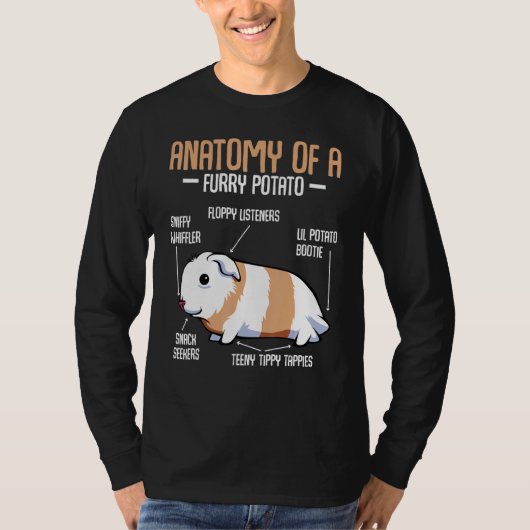 Anatomie van een drijfmest van het aardappelpakijs t-shirt (Voorkant)