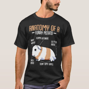 Anatomie van een drijfmest van het aardappelpakijs t-shirt