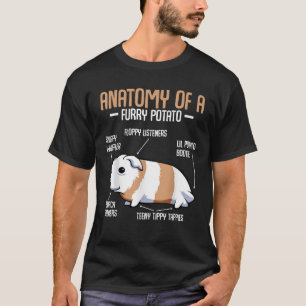 Anatomie van een drijfmest van het aardappelpakijs t-shirt