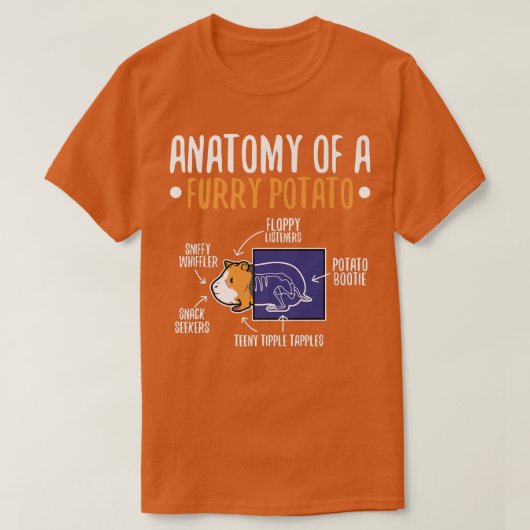 Anatomie van een drijfmestaardappel t-shirt (Design voorkant)