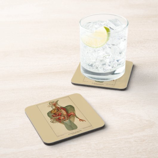 Anatomie van een duif bier onderzetter (Rechterzijde)