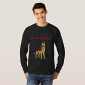 Anatomie van een Duitse herderhond T-shirt (Voorkant volledig)